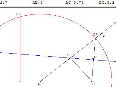 probleme de construction : triangle - copyright Patrice Debart 2003