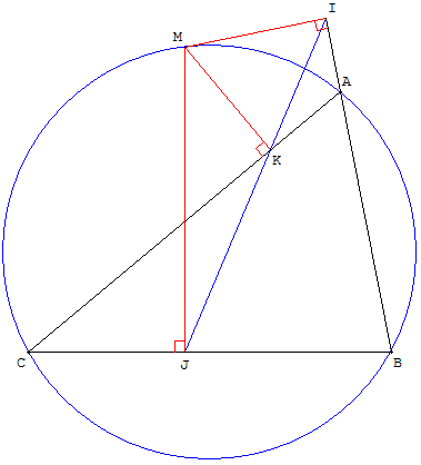 geometrie du triangle - droite de Simson - copyright Patrice Debart 2011