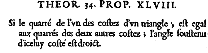 théorème de Pythagore dans les éléments d'Euclide