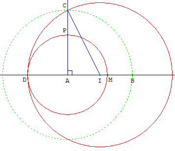 Euclide et GéoPlan - partage d'un segment en extreme et moyenne raison - copyright Patrice Debart 2003