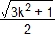rac(3k^2 + 1)/2