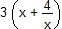 3(x+4/x)