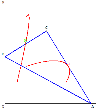 Épreuve pratique - lieu géométrique d'un un point du côté de l'equerre - copyright Patrice Debart 2007