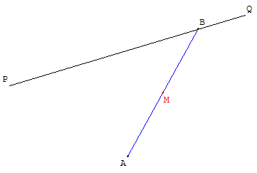 lieu geometrique du milieu d'un segment mobile - copyright Patrice Debart 2003