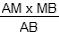 AM × MB / AB
