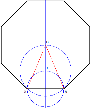 octogone - polygone régulier à 8 côtés - copyright Patrice Debart 2006