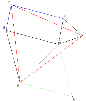 trois triangles equilateraux - copyright Patrice Debart 2003