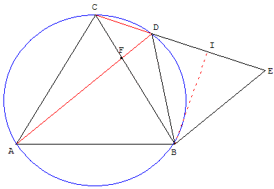 geometrie du triangle équilatéral - d'un triangle à l'autre - copyright Patrice Debart 2004