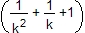 1/k²+1/k+1