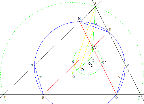 geometrie du triangle - cercle de tucker - copyright Patrice Debart 2002