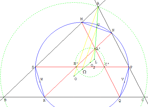 geometrie du triangle - cercle de Tucker - copyright Patrice Debart 2002