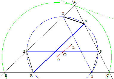 geometrie du triangle - cercle de Tucker et antiparallele - copyright Patrice Debart 2002