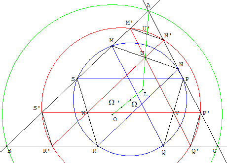 geometrie du triangle - deux cercles de Tucker - copyright Patrice Debart 2002