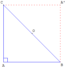 geometrie du triangle - demi-carre - copyright Patrice Debart 2010