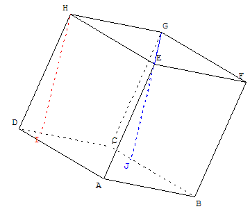 geometrie dans l'espace - droite parallele à un plan - preuve