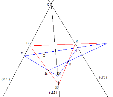 geometrie dans l'espace - solution d'un problème plan