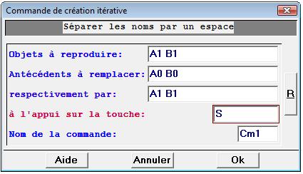 Geospace - menu creation iterative