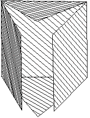 geometrie dans l'espace - patron de prisme - copyright Patrice Debart 2005