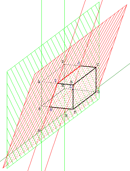 geometrie dans l'espace - intersection de deux plans - copyright Patrice Debart 2004