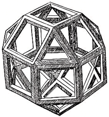 polyèdre de l'espace - rhombicuboctaèdre de Vinci
