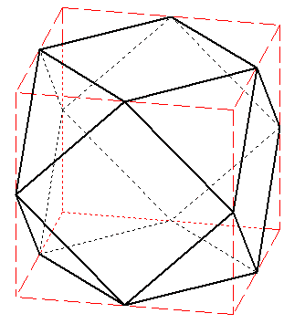 polyèdre de l'espace - cube tronqué - copyright Patrice Debart 2007