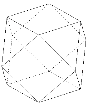polyèdre de l'espace - cuboctaèdre - copyright Patrice Debart 2007
