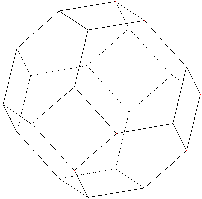 polyèdre de l'espace - octaèdre tronqué - copyright Patrice Debart 2007