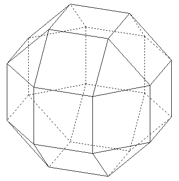 polyèdre de l'espace - petit rhombicuboctaèdre - copyright Patrice Debart 2007