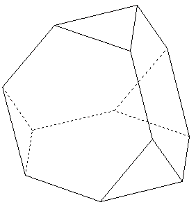 polyèdre de l'espace - tétraèdre tronqué - copyright Patrice Debart 2007