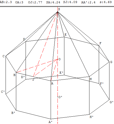 geometrie dans l'espace - abris de jardin en forme de pyramide octogonale - copyright Patrice Debart 2009