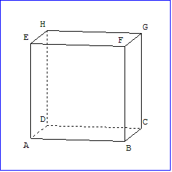 geometrie dans l'espace - cube - copyright Patrice Debart 2005