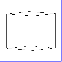 geometrie dans l'espace - cube - copyright Patrice Debart 2005
