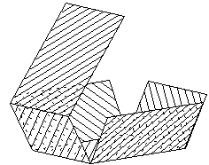 geometrie dans l'espace - patron de parallélépipède - copyright Patrice Debart 2005