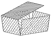 geometrie dans l'espace - patron de parallélépipède - copyright Patrice Debart 2005