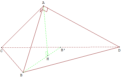 geometrie dans l'espace - tétraèdre trirectangle - copyright Patrice Debart 2009