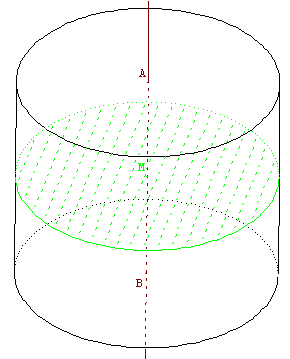 geometrie dans l'espace - section plane de cylindre - copyright Patrice Debart 2001