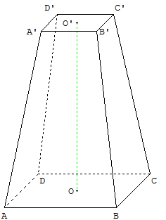 geometrie dans l'espace - figure Geospace du tronc de la pyramide du papyrus de Moscou - copyright Patrice Debart 2001