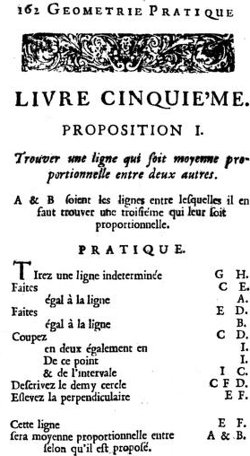 Traité de géométrie-moyenne proportionnelle