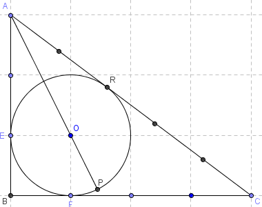 nombre d'or dans le triangle égyptien - figure Geogebra - copyright Patrice Debart 2008