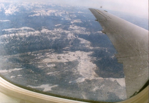 col de rousset vu d'avion- photo copyright Patrice Debart 1990