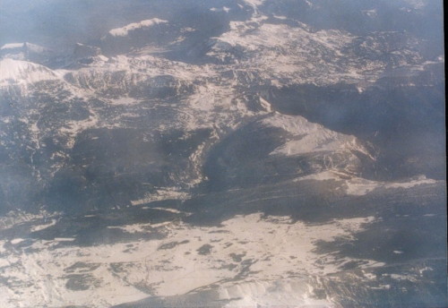 col de rousset vu d'avion- photo copyright Patrice Debart 1990