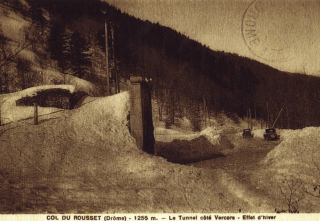 carte postale ancienne du col de rousset