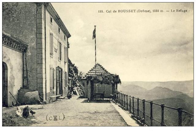 carte postale ancienne du col de rousset