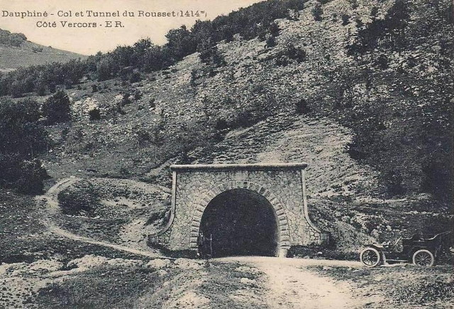 carte postale ancienne du col de rousset