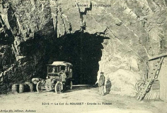 carte postale ancienne du col de rousset