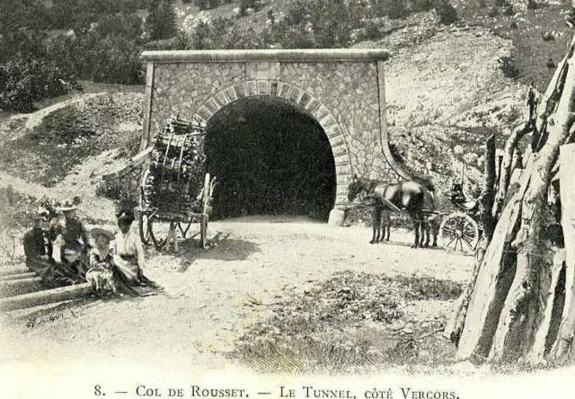 carte postale ancienne du col de rousset