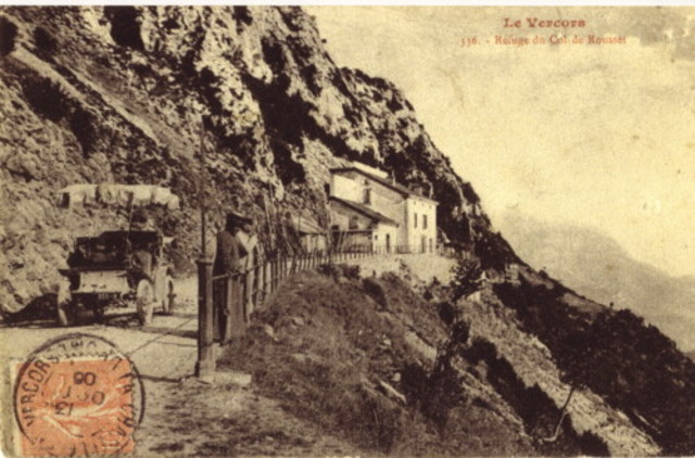 carte postale ancienne du col de rousset