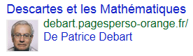 Site Descartes et les mathématiques