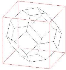 polyèdre de l'espace - octaèdre de Lord Kelvin - copyright Patrice Debart 2007