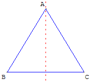 triangle isocèle avec GéoPlan - copyright Patrice Debart 2002